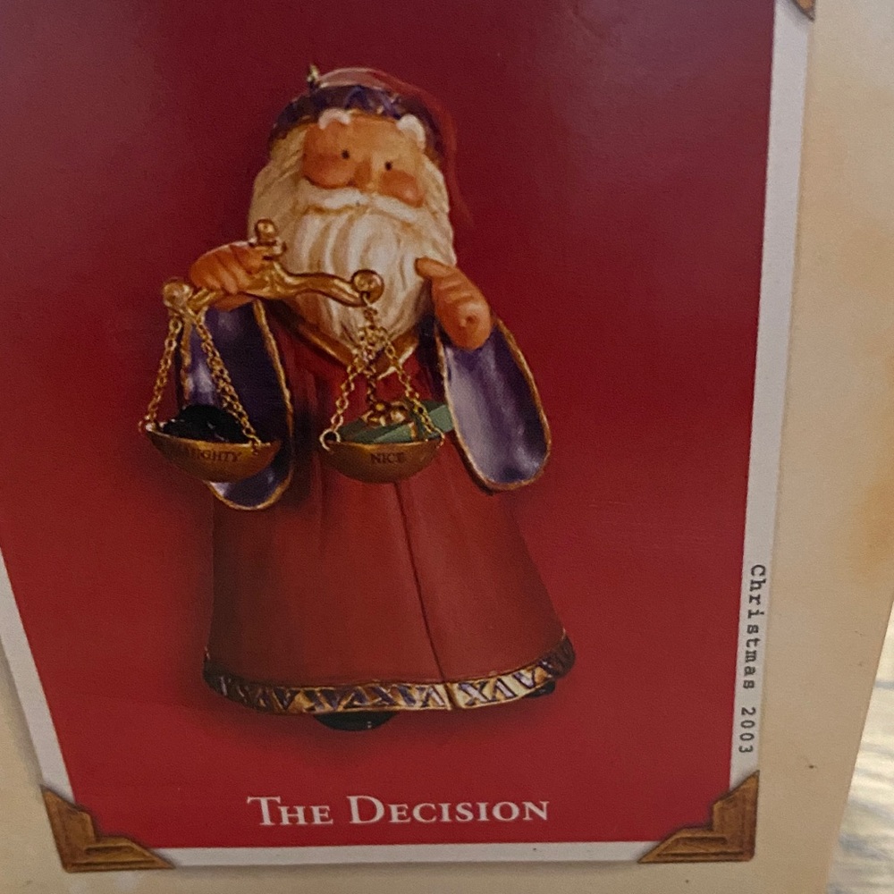 Hallmark Keepsake Ornament Box in Red and Gold
